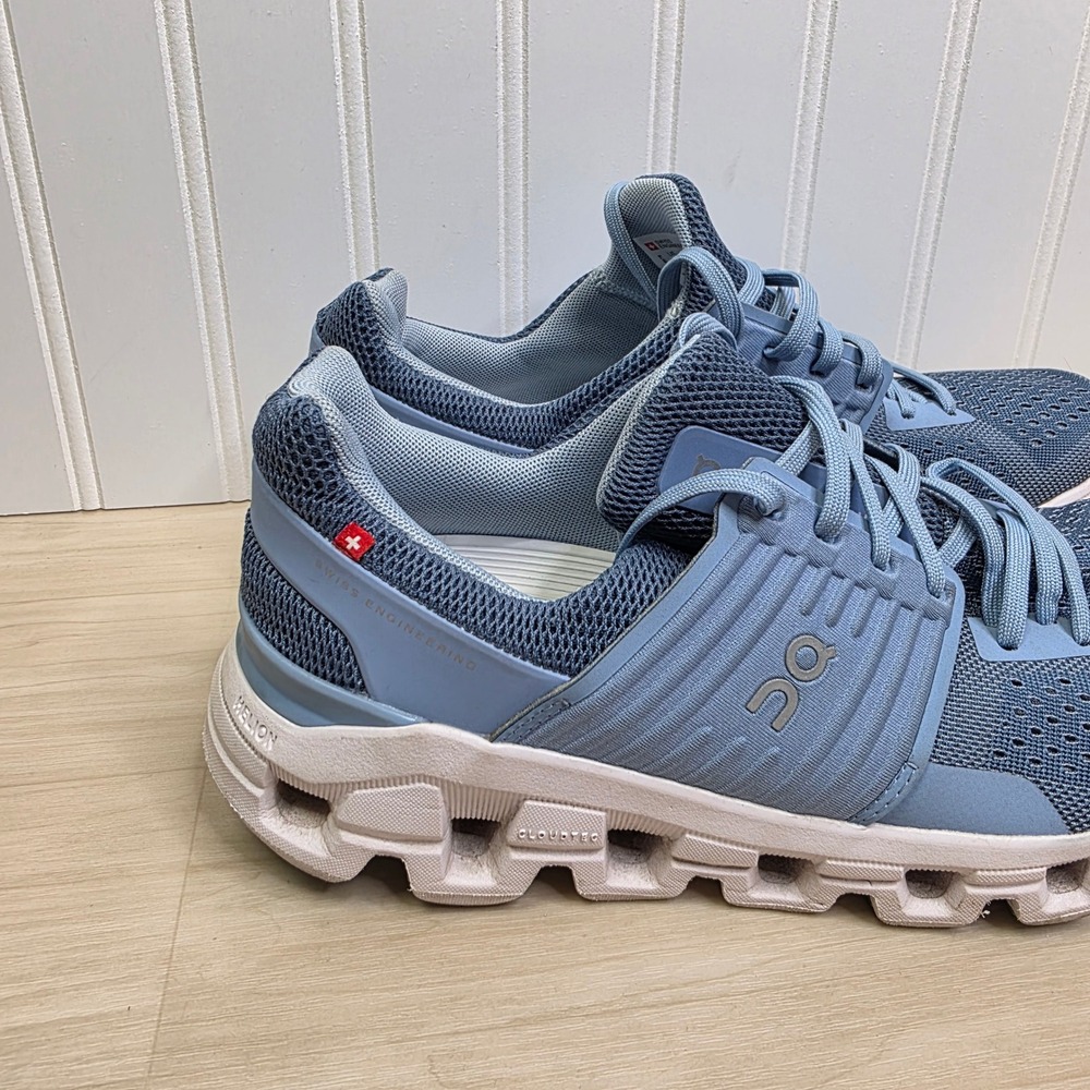 On Cloudswift Running Shoes Womens‎ 8 Blue Denim Helion CloudTec 41.99578 - Picture 2 of 9